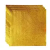 Envoltura de regalo envolturas de papel de caramelo envoltorios de chocolate envoltorios dorados barra de aluminio envasado de aluminio envoltorio de diy papel cuadrado