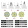 10pcs/lot Lampada LED Lamp GU10 MR16 E27 E14 Bombillas Bulb 220V 240V Spotlight 48 60 80 2835 SMD Lampara Light