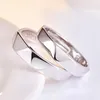 Wedding Rings Personalized Stainless Steel Polishing Rhombus -Adjustable -Graduation 2pcs/pair