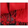 Halsdukar kinesisk röd sjal tunn halsduk dubbel syfte kvinnors vinter axel parti vår hösten stor infraröd skf003