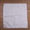 Table Napkin N042 White Cotton 12 Pieces 17"x17" 20"x20" Hand Crochet Lace Dinner Napkins