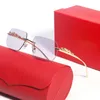 Herrendesignerbrille Sonnenbrille für Frauen Brillengläser 2023 Klassische Mode Adumbral Panther Brillen Accessoires Lunettes de Soleil mit Case 8858652