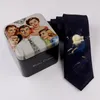 Bow Ties As A Gift Fashion Creative Black Astronaut Pattern Tie For Party Groom Box Packing 1pc KSN15