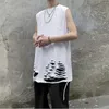 Men's Tank Tops Men Tanks Hole Fashion Summer Sleeveless Clothing Loose Workout Solid Casual All-match Korean Students Couples Simple Ins