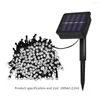 문자열 Led Fairy String Garland Light Waterproof Outdoor Solar Powered Lamp Garden Decoration Holiday