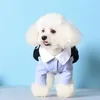 Dog Apparel Winter Clothes Jumpsuit Dress Couple Student's Uniform Pet Clothing Warm Coat Outfit Garment Puppy Costume