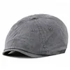 BERETS Fashion Men's Casual Washed Cotton Sboy Hat Baseball Cap Beret Män åttkantiga mössor Casquette Gorros