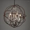 Kroonluchters retro landelijke stijl kristallen loft kroonluchter voor dingekamer keuken glans binnenshuis decoreren verlichting lamp