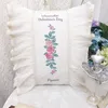 Pillow White Lace Korean Style Lotus Leaf Sofa Bed Car Home Decoration Living Room Pillowcase 45x45cm