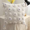 Pillow Nordic Pure Handmade Throw Pillows Chair Sofa S Home Decor Geometric Tassel Pillowcase With Filler Homestay Style Tufting