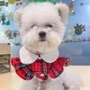 Hundkläder Chirstmas Plaid kläder Hight Quality Pets Dress Roupa Pet tröja för liten kostym Ropa Para Perro