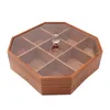 Plates Multi Grids Weeding Dried Fruit Party Wooden Nut Platter Dish Bowls Living Room Snack Plate Candy Storage Appetizer Tray