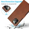 Premium Leather Flip Wallet Case For iPhone 14 13 11 12 Pro XS Max XR X SE 6S 6 7 8 Plus Samsung Card Holder Slots Magnetic Flip Case Protect Cover