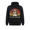 Sweats à capuche pour hommes Sweats Sweats Men Hoods à manches longues Mens Shih tzu papa jamais drôle Gift Dog Lover Hoodie