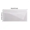 Gift Wrap 10pcs Wedding Invitation Storage Organizer Greeting Cards Translucent Envelopes Announcements Western Style Portable Business