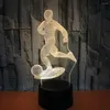 Table Lamps Remote Control 3D Lamp Creative Football Colorful Led Night Desk 7 Color Change Touch