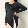 Active Shirts Women Sports Blouses Loose Covering Meat Slimming Yoga Wear Running Long-Sleeved T-Shirts Autumn Quick-Drying Fitness Clothes