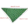 Vêtements pour chiens 9 pièces ST Patrick's Day Bandana trèfle fournitures pour animaux de compagnie accessoires vert Bandanas écharpe petit chat chiot