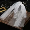 Bridal Veils Veil Wedding Hair Accessories Women Hairwear Engagement Jewelry Double Layer Short Exquisite Gift M341Bridal