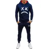 Tracksuits voor heren 2023 Men mode mode hoodies broek set mannelijke tracksuit sport suit sportscholen casual sportkleding