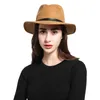 Stingy Brim Hats Wearone 2023 Crazy Jazzhat Unisex Suede Wide Spring Felt Fedoras Women Vintage Floppy Chapeau Femme Pnama Ha