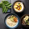 Skålar kreativ japansk stil ramen nudel skål stor keramisk sallad frukt maträtt mikrovågs soppa ris pasta köksborest