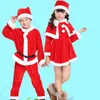 Christmas Decorations Kids Santa Claus Cosplay Costume Outfit For Man Boy Party Year Fancy Dress Clothes Set