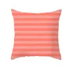 Taie d'oreiller Living Coral Print Tissu de peau de pêche Serging Square 45 Throw Case Canapé Décoratif pour la maison