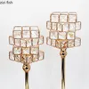 Candle Holders Creative Crystal Candlestick Metal Stand Candelabros Home Desktop Candles Ornaments Decor Wedding Decoration