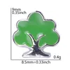 Charms 20st Metal Emalj Big Green Tree Floating Fit Open Memory Lockets Halsband Gift Smycken Tillbehör Parti F247Charms