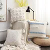 Pillow Nordic Pure Handmade Throw Pillows Chair Sofa S Home Decor Geometric Tassel Pillowcase With Filler Homestay Style Tufting