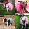 Chien Vêtements Casual Tulle Jupe Chiot Tutu Maille Robe Chat Costume Doux Pet Mariage Cosplay FournituresChien