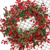 Christmas Decorations -Big Pinecone Rattan Wreath Door Decor Window Ornaments 60Cm