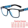 Óculos de sol Moda Anti -Blue Light Sport Reading Glasses Men Big Square Presbyopia Eyeglass Lens Clear Gaming Computer Glassessung2964408