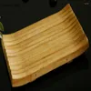 Plates Wooden Sushi Plate Dining Table Sashimi Snack Fast Box Japanese Tableware Rectangle Cooking