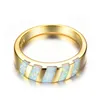 Wedding Rings Sale Boho White Fire Opal Stone Ring Hoge kwaliteit Fashion Yellow Gold Jewelry Vintage For Womenwedding