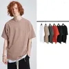 T-shirts masculins 2023 hommes Summer Shirt Fashion Hole Fitness T-shirt Cool Short Slim Slim Fit Hip Hop Tshirt Streetwear Oversize Tees