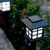 Lampade da giardino Luci solari a LED Giardino Strada Impermeabile Illuminazione per esterni Cortile Decorazione Lampada quadrata alimentata Paesaggio palo