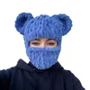 Berets Bear ear hat sharf scarf balaclava Хэллоуин Маскарад Смешная штука с капюшоном, маска, Dxaa