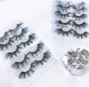 Falska ögonfransar 3D 25mm Mink Color Lashes Wholesale Natural Long Fluffy Individual Dramatic Colorful Makeup Extension Tools