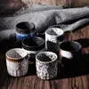 Tazze Piattini Tazza giapponese 2 pezzi Tè in ceramica Tazza da tè creativa Tazza da caffè vintage Tazze d'acqua Tazze da tè Master Articoli per il tè Articoli per la casa Decor Artigianato