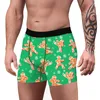 Underpants Мужчины нижнее белье рождественское печатное пенис мешочек Boxershorts Calzoncillos hombre трусики дышащие боксерские шорты плюс размер