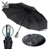 Paraplyer vindbeständig helt-automatisk paraply regn kvinnor 3foldande gåva parasol kompakt lyxig stor rese affärsbil 10k män