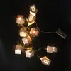 Dizeler LED HOUSE LIGHT STRING SPOT Üreticileri Avrupa Bakır Tel lambası Ahşap Renk Oda Dekorasyonu