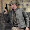 Men's Jackets Outdoor Solid Color Tactical Jacket Wear Waterproof Resistant High Quality Work JacketMen's Men'sMen's