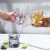 Verres à vin 230ML Ins Creative Origami Coupe Twist Verre Bar Whisky Transparent Bière Café Lait Boisson Eau Tasses Couple Cadeau Drinkware