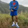 Men's Tracksuits Fashion Tracksuit Men 2 Piece Sets Clothing Casual Long Sleeve Hoodies Sports Tops Short Pants Sweat Suit Jogging