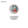 Bowls Cute Cartoon Style Ceramic Rice Bowl Household Salad Korean Steak Plate Single Layer Electric Baking Pan Oven