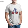 Camas de camisetas masculinas Bicicleta de equitação com rodas de dados de 20 lados T-shirt moda punk manga curta de manga curta Hip-hop plus size roupas 24982