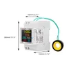 Monitor AC digital 110V 220V 380V 100A Fator de energia de corrente de tensão ativo KWH Electric Energy Frequency Meter Volt Amp Tester